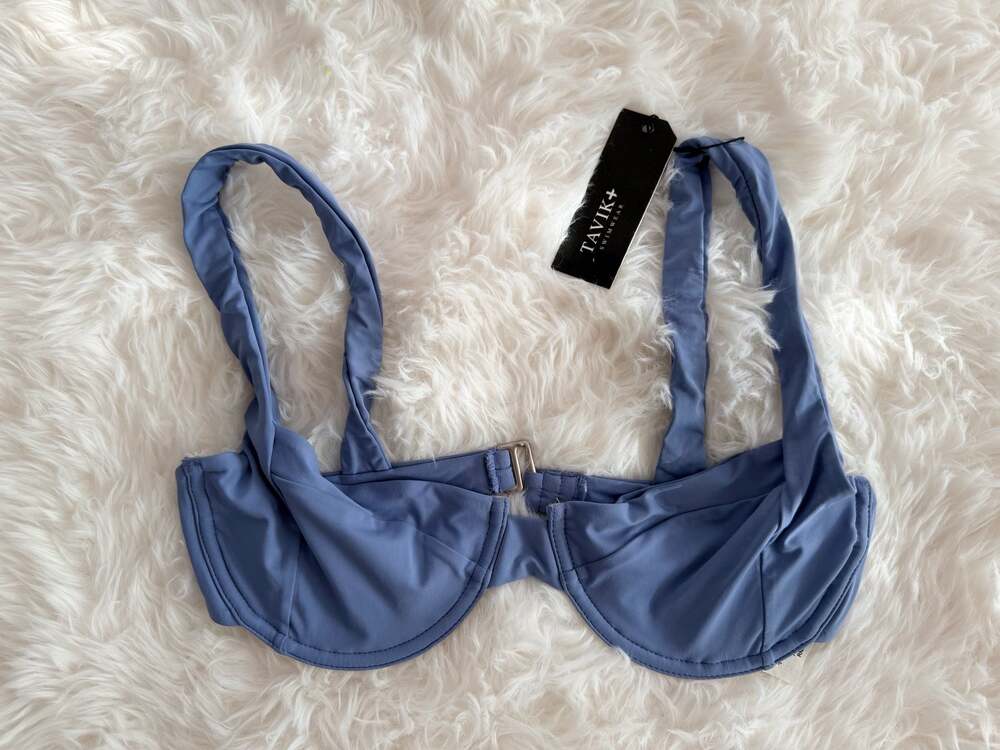 Tavik Swimwear Jett Underwire Bikini Top in Dusty Blue